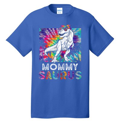 Mommysaurus Dinosaur Mommy Saurus Family Matching Tie Dye Cool Gift Tall T-Shirt