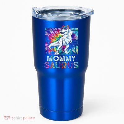 Mommysaurus Dinosaur Mommy Saurus Family Matching Tie Dye Cool Gift Tumbler
