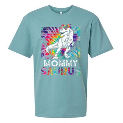 Mommysaurus Dinosaur Mommy Saurus Family Matching Tie Dye Cool Gift Sueded Cloud Jersey T-Shirt