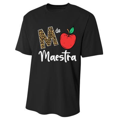 M De Maestra Bilingue Spanish Latina Teacher Performance Sprint T-Shirt