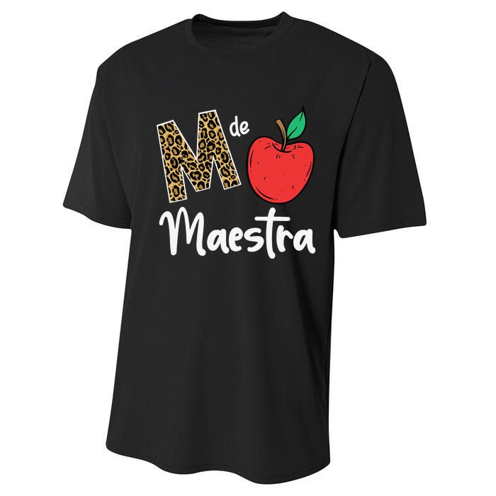 M De Maestra Bilingue Spanish Latina Teacher Performance Sprint T-Shirt