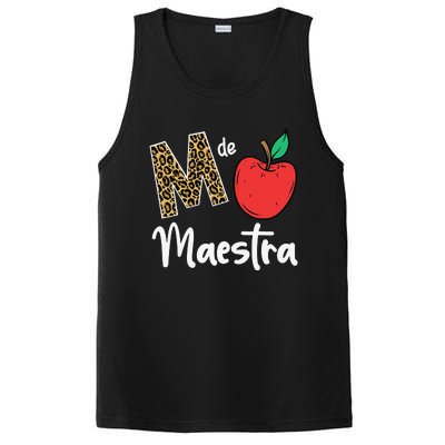 M De Maestra Bilingue Spanish Latina Teacher PosiCharge Competitor Tank