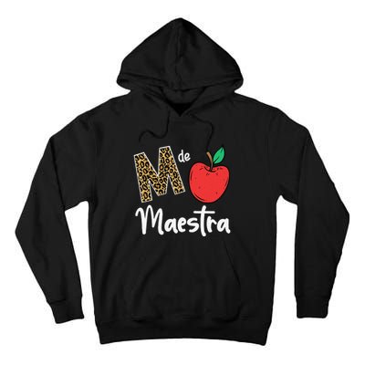 M De Maestra Bilingue Spanish Latina Teacher Tall Hoodie