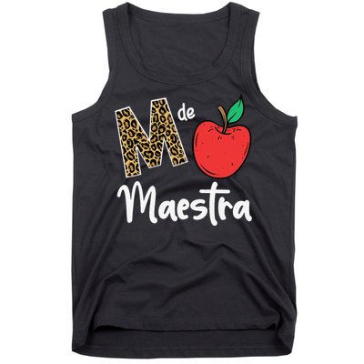 M De Maestra Bilingue Spanish Latina Teacher Tank Top