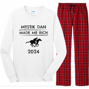 Mystik Dan Made Me Rich 2024 Winner Betting Horse Racing Long Sleeve Pajama Set