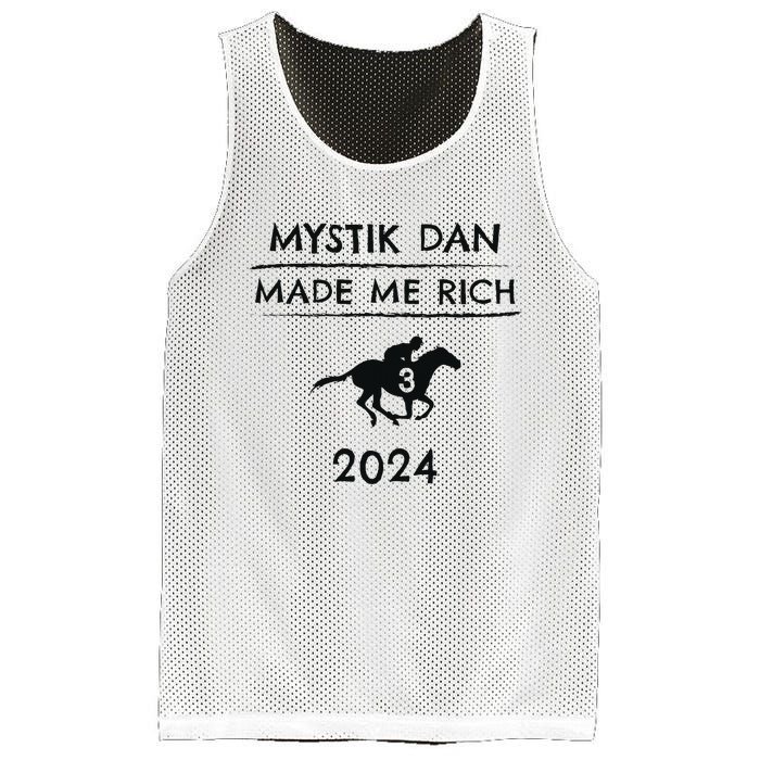 Mystik Dan Made Me Rich 2024 Winner Betting Horse Racing Mesh Reversible Basketball Jersey Tank