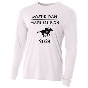 Mystik Dan Made Me Rich 2024 Winner Betting Horse Racing Cooling Performance Long Sleeve Crew