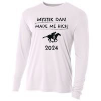 Mystik Dan Made Me Rich 2024 Winner Betting Horse Racing Cooling Performance Long Sleeve Crew