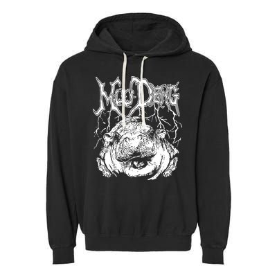 Moo Deng Metal Garment-Dyed Fleece Hoodie
