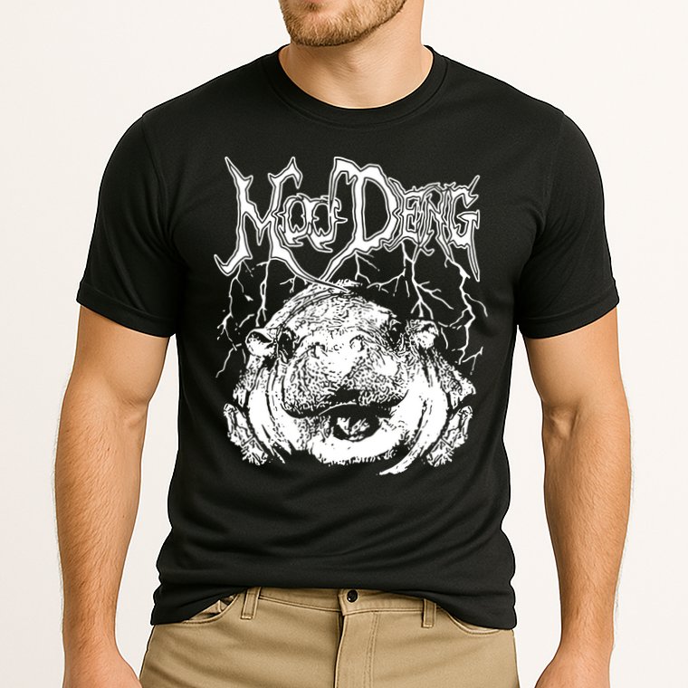 Moo Deng Metal Cooling Performance Crew T-Shirt