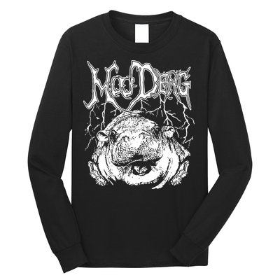 Moo Deng Metal Long Sleeve Shirt