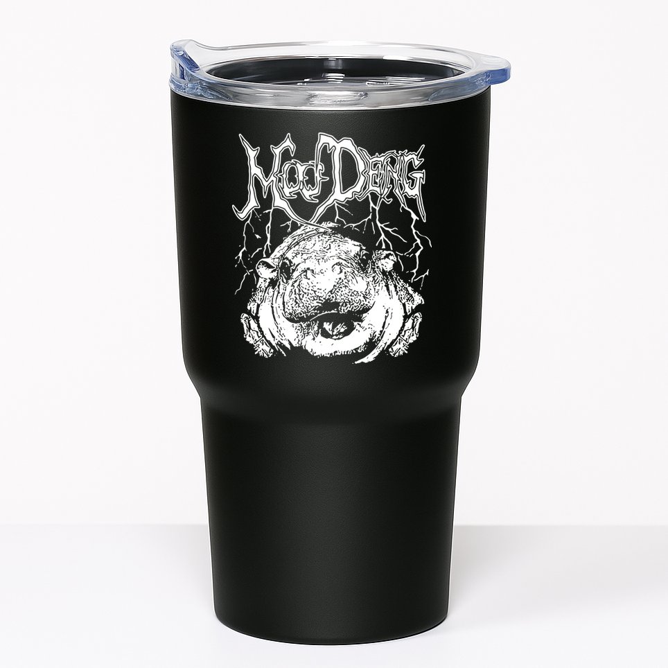 Moo Deng Metal Tumbler