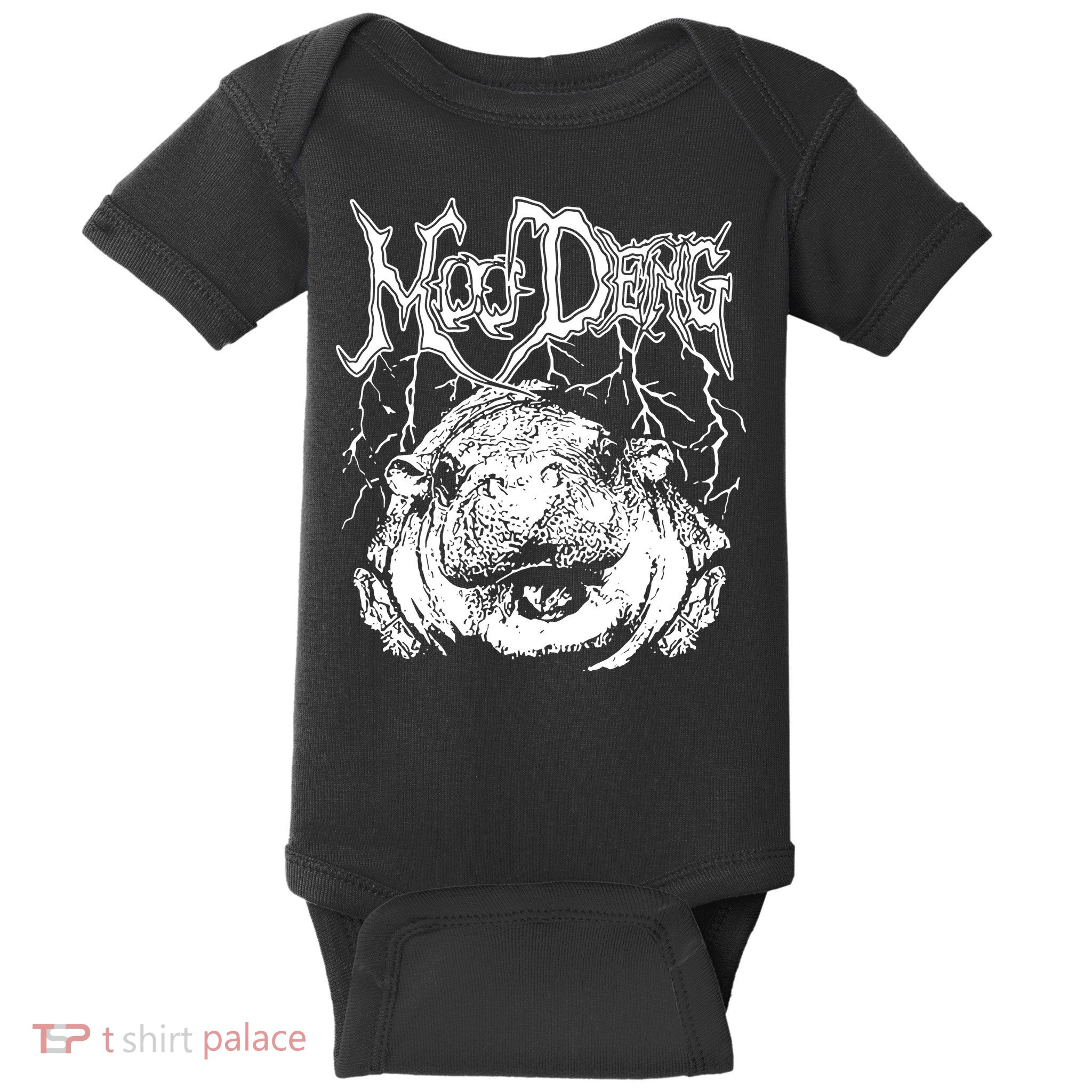 Moo Deng Metal Baby Bodysuit