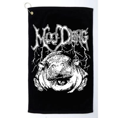 Moo Deng Metal Golf Towel