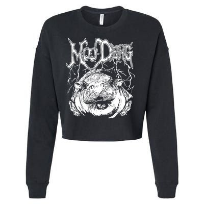 Moo Deng Metal Cropped Pullover Crew