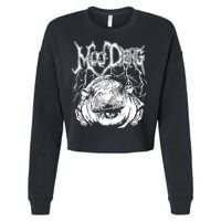 Moo Deng Metal Cropped Pullover Crew