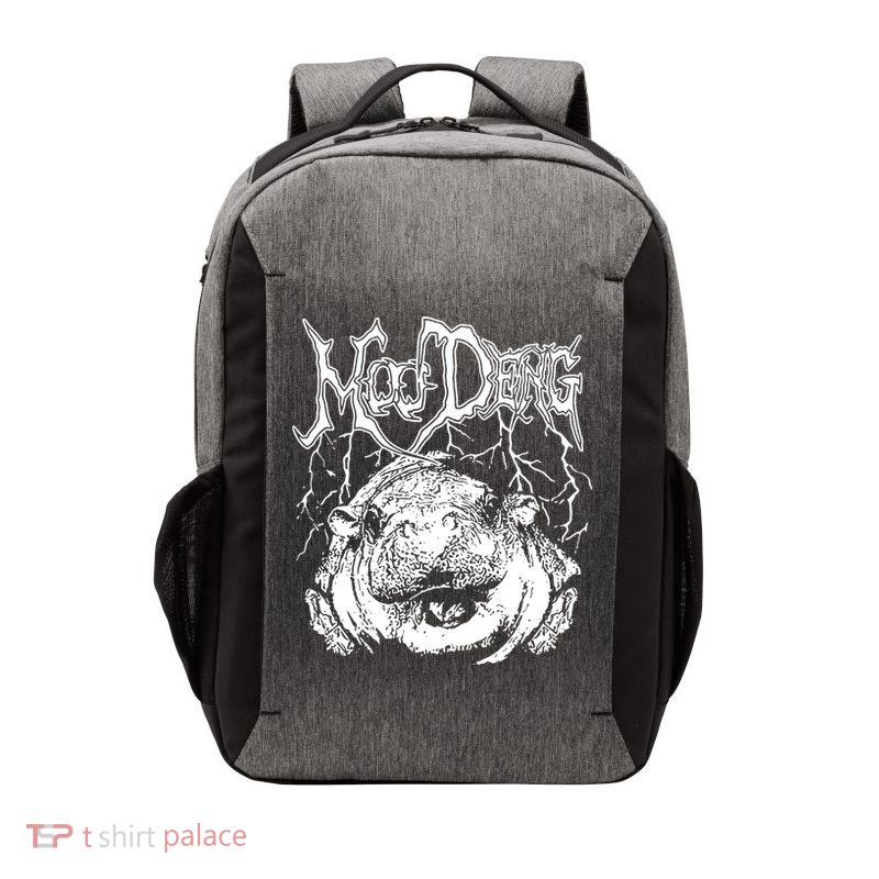 Moo Deng Metal Vector Backpack