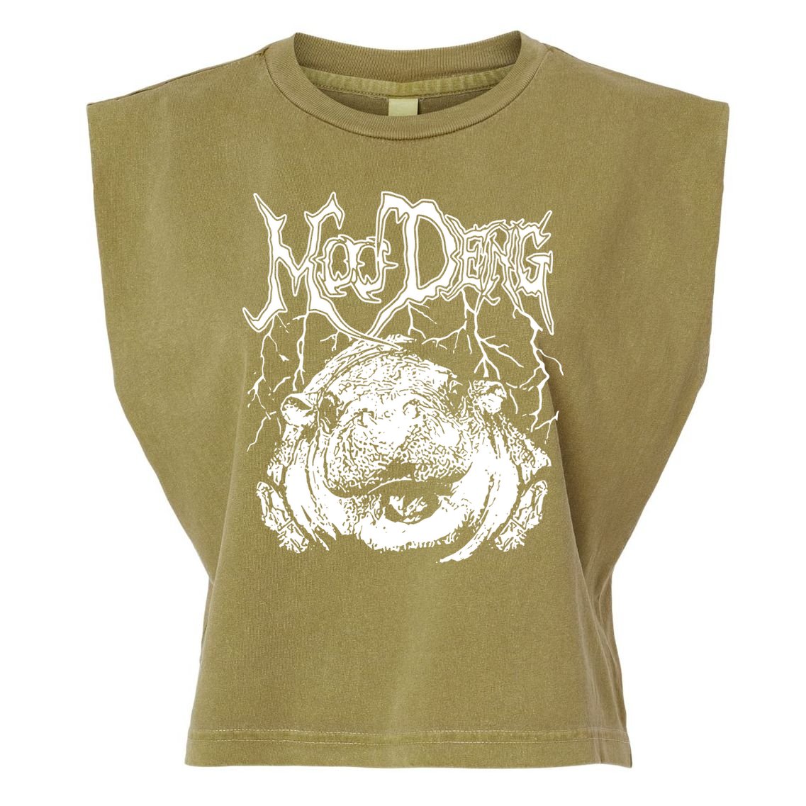 Moo Deng Metal Garment-Dyed Women's Muscle Tee