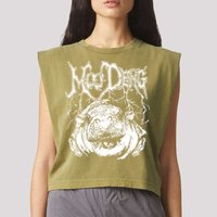 Moo Deng Metal Garment-Dyed Women's Muscle Tee