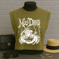 Moo Deng Metal Garment-Dyed Women's Muscle Tee
