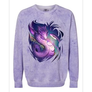 Mystical Dragon Colorblast Crewneck Sweatshirt