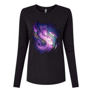 Mystical Dragon Womens Cotton Relaxed Long Sleeve T-Shirt