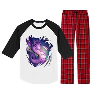 Mystical Dragon Raglan Sleeve Pajama Set