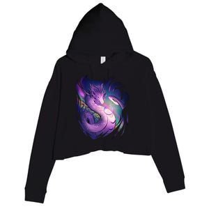 Mystical Dragon Crop Fleece Hoodie