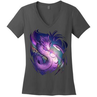 Mystical Dragon Women's V-Neck T-Shirt