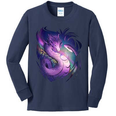 Mystical Dragon Kids Long Sleeve Shirt