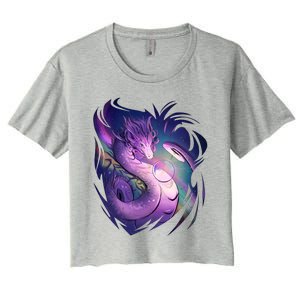 Mystical Dragon Women's Crop Top Tee