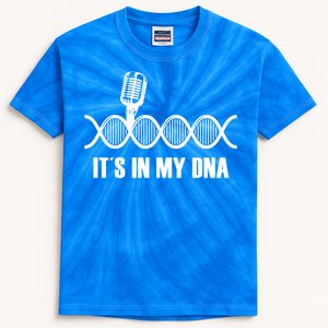 My Dna Microphone Sing Studio Record Singer Lyrics Artist Great Gift Kids Tie-Dye T-Shirt