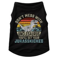 Mens Don't Mess With Unclesaurus You'll Get Jurasskicked Uncle Doggie Tank