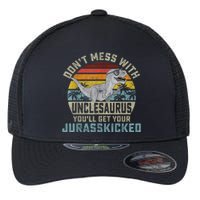 Mens Don't Mess With Unclesaurus You'll Get Jurasskicked Uncle Flexfit Unipanel Trucker Cap