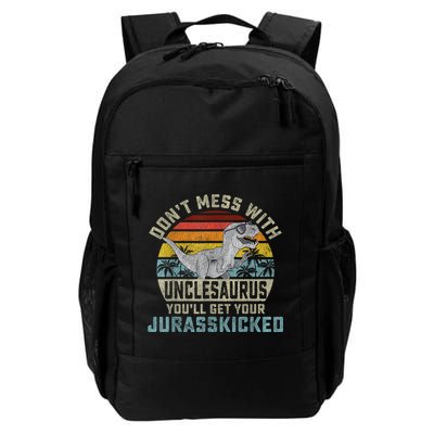 Mens Don't Mess With Unclesaurus You'll Get Jurasskicked Uncle Backpack