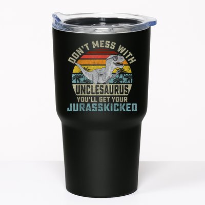 Mens Don't Mess With Unclesaurus You'll Get Jurasskicked Uncle Tumbler