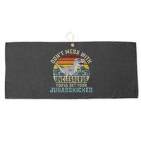 Mens Don't Mess With Unclesaurus You'll Get Jurasskicked Uncle Large Microfiber Waffle Golf Towel