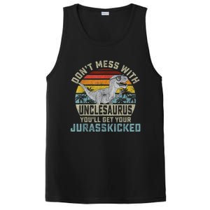 Mens Don't Mess With Unclesaurus You'll Get Jurasskicked Uncle PosiCharge Competitor Tank