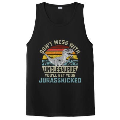 Mens Don't Mess With Unclesaurus You'll Get Jurasskicked Uncle PosiCharge Competitor Tank