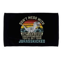 Mens Don't Mess With Unclesaurus You'll Get Jurasskicked Uncle Microfiber Hand Towel