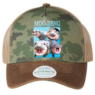 Moo Deng Meme Hippo Funny Legacy Tie Dye Trucker Hat