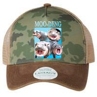 Moo Deng Meme Hippo Funny Legacy Tie Dye Trucker Hat
