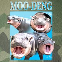 Moo Deng Meme Hippo Funny Legacy Tie Dye Trucker Hat