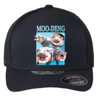 Moo Deng Meme Hippo Funny Flexfit Unipanel Trucker Cap