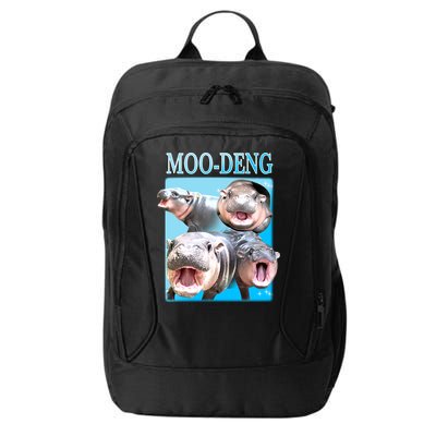 Moo Deng Meme Hippo Funny City Backpack