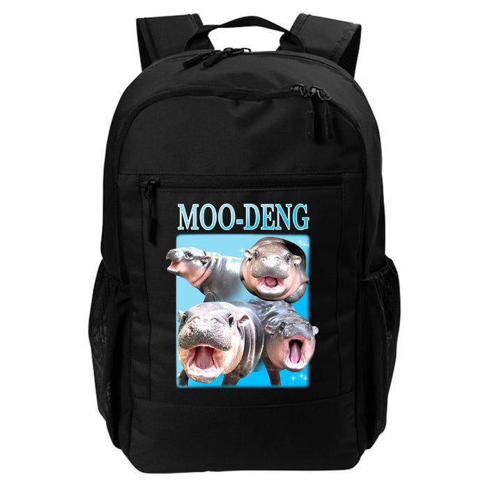 Moo Deng Meme Hippo Funny Backpack