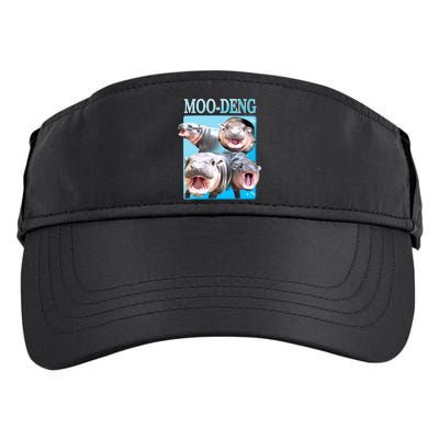Moo Deng Meme Hippo Funny Adult Drive Performance Visor