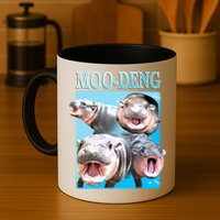 Moo Deng Meme Hippo Funny Mug