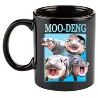 Moo Deng Meme Hippo Funny 11oz C Handle Ceramic Mug