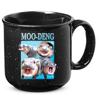 Moo Deng Meme Hippo Funny 15oz Campfire Ceramic Mug